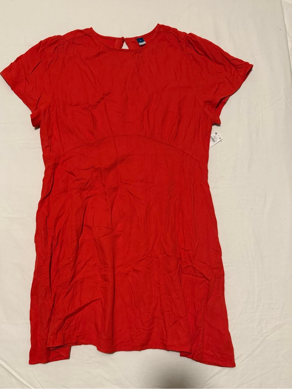 Women’s Red Short-Sleeve Casual Top